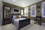 Large black-wood bed